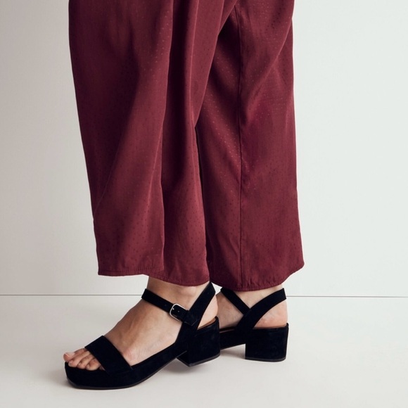Madewell Lina Black Suede Platform Sandal - Picture 6 of 6